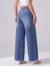 Soft Life Drawstring Wide Legs – Blue