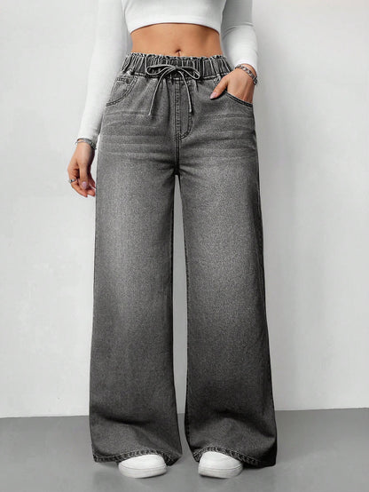 Ash Drift Wide-Leg Denim