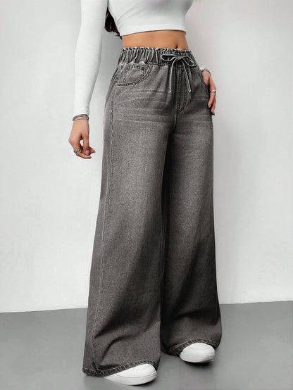 Ash Drift Wide-Leg Denim