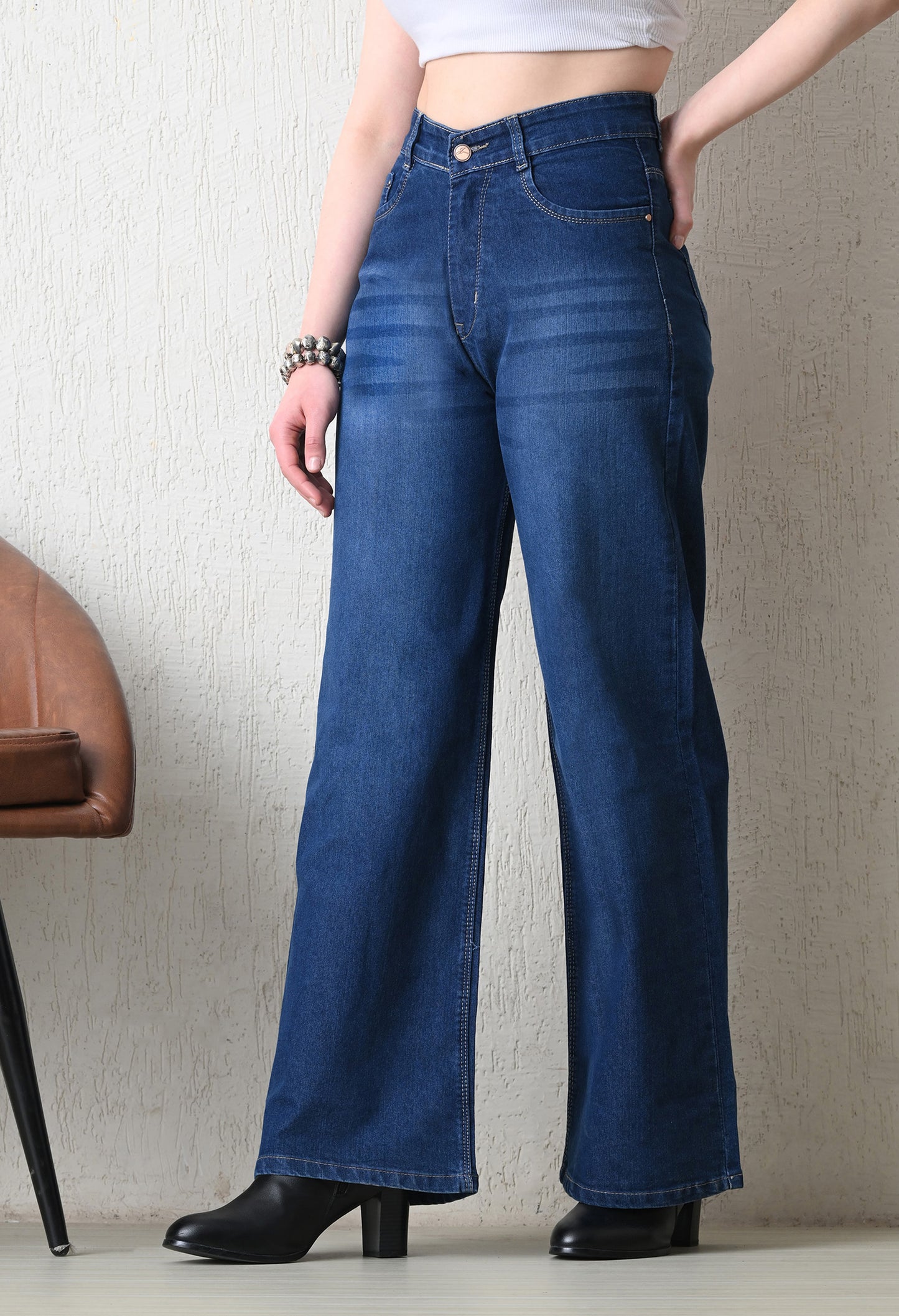 Urban Midnight Wide-Leg Denim