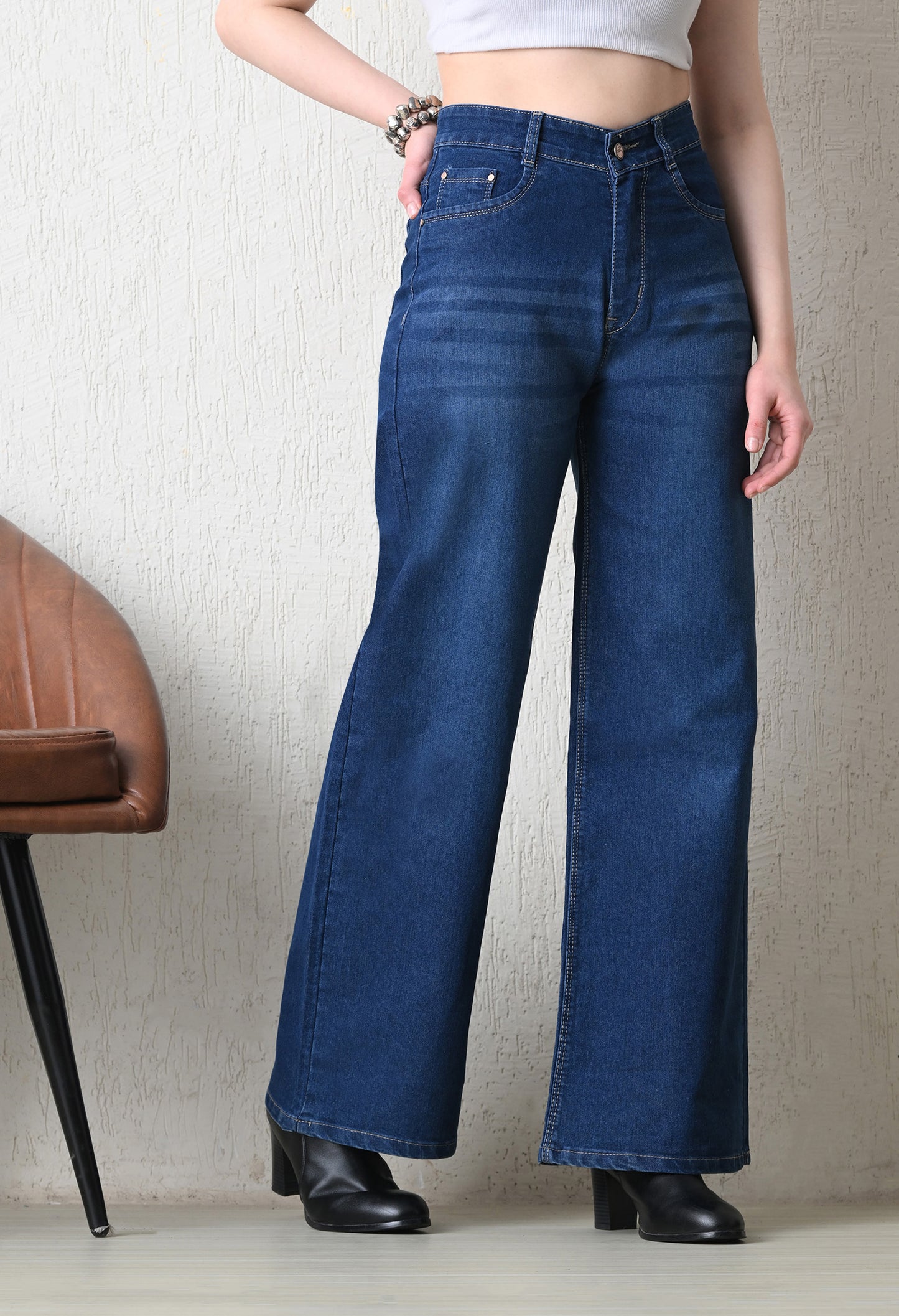 Urban Midnight Wide-Leg Denim