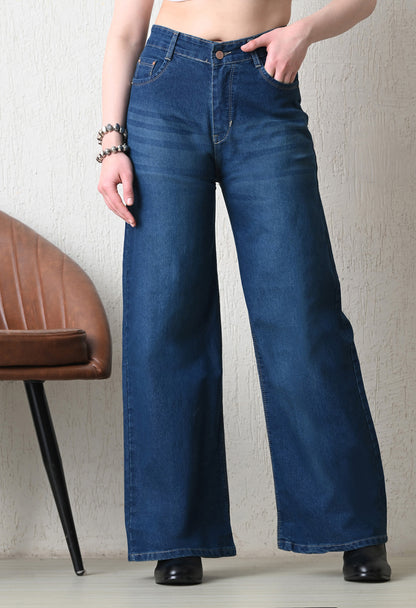 Relaxed High-Rise Wide Jeans