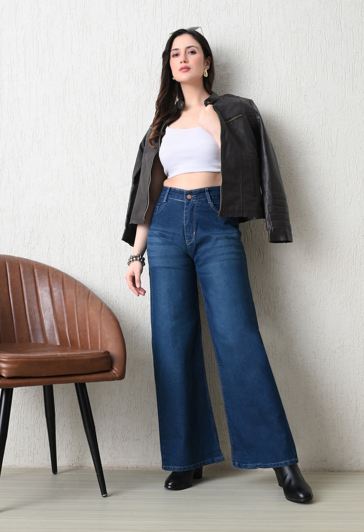 Relaxed High-Rise Wide Jeans