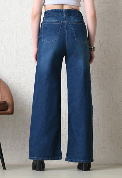 Relaxed High-Rise Wide Jeans