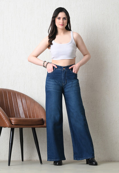 Relaxed High-Rise Wide Jeans