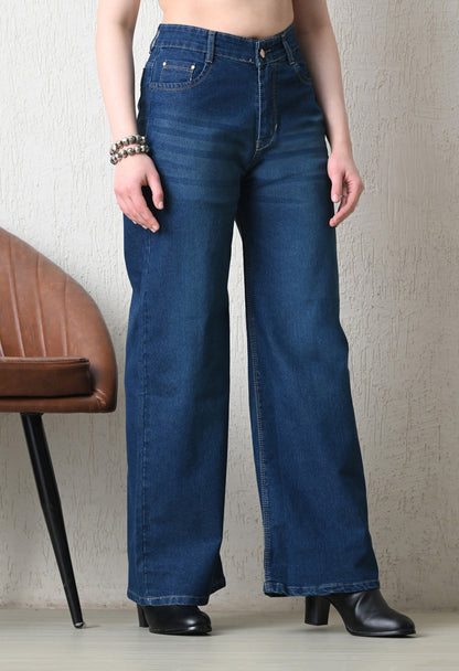 Relaxed High-Rise Wide Jeans