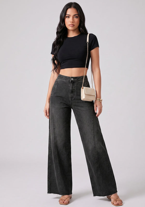 Seams Legit Panel Flares – Black