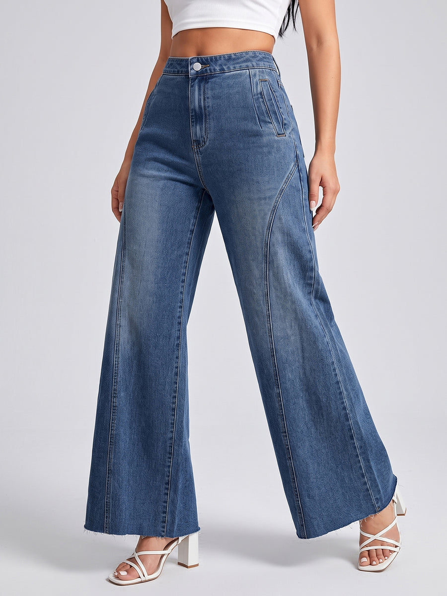 Seams Legit Panel Flares – Blue