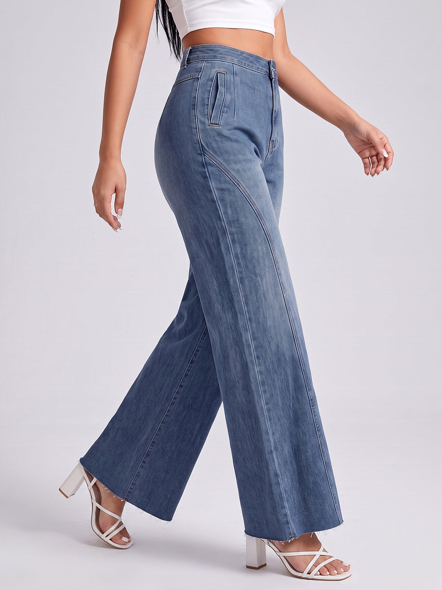 Seams Legit Panel Flares – Blue