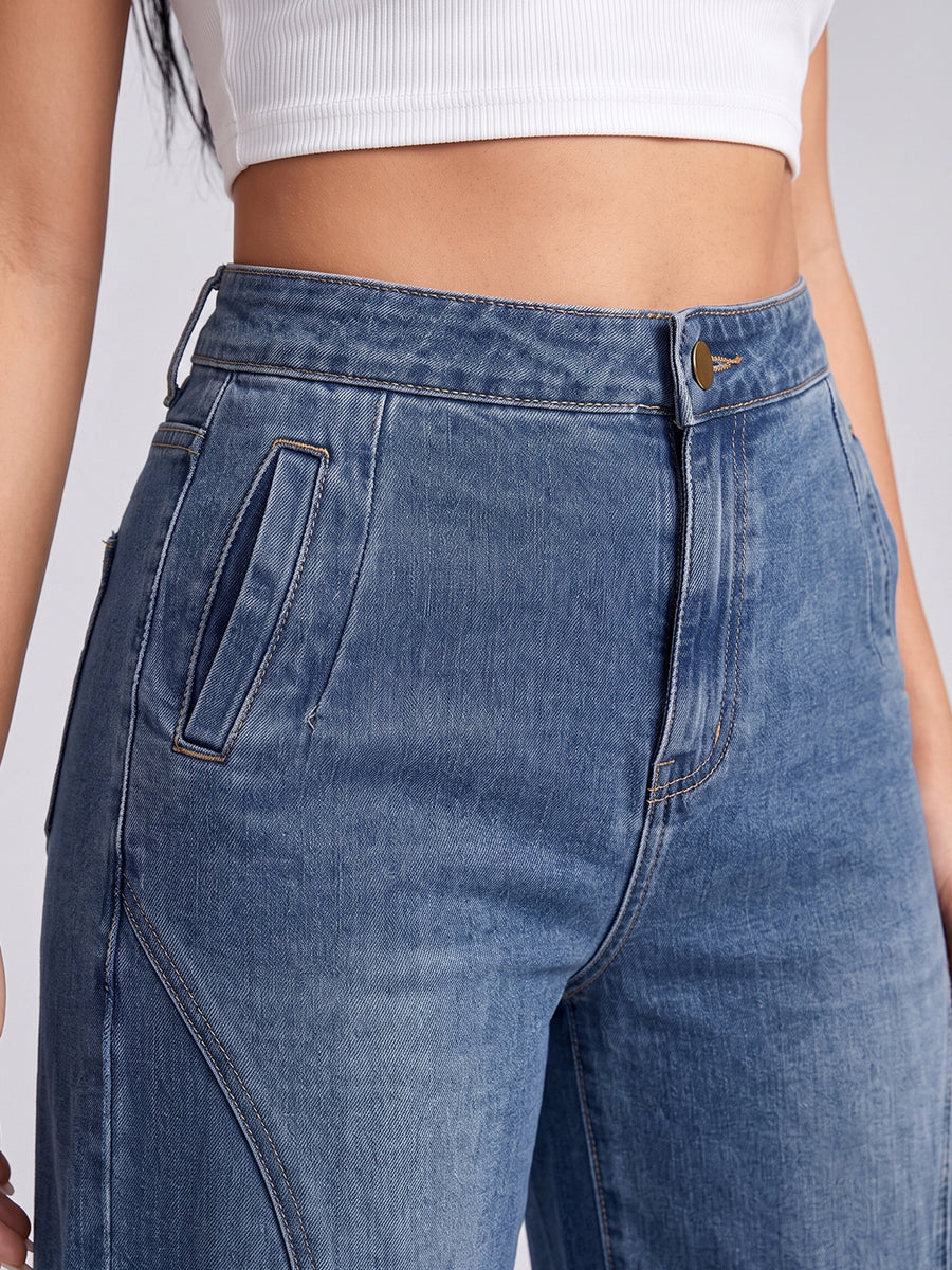 Seams Legit Panel Flares – Blue