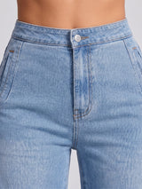 Seams Legit Panel Flares – Light Blue