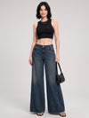 Big Swing Energy Palazzo Flares – Green Tint Blue
