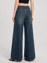Big Swing Energy Palazzo Flares – Green Tint Blue