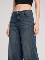 Big Swing Energy Palazzo Flares – Green Tint Blue