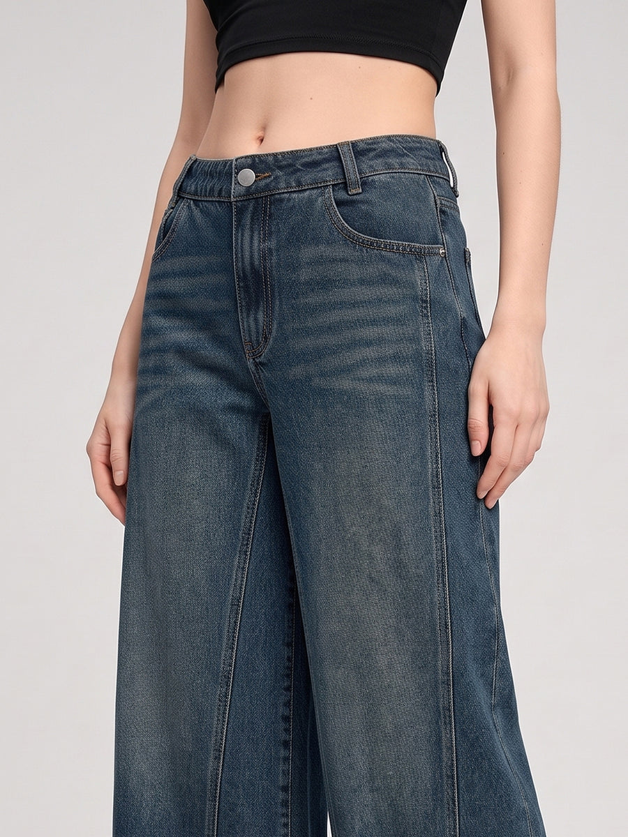 Big Swing Energy Palazzo Flares – Green Tint Blue