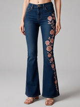 Rose Vine Rendezvous Bootcuts