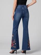 Bloom at the Hem Flared Bootcuts