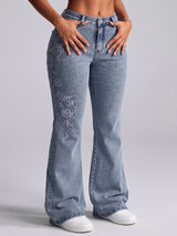 Tonal Petals Bootcuts