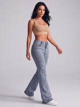 Tonal Petals Bootcuts