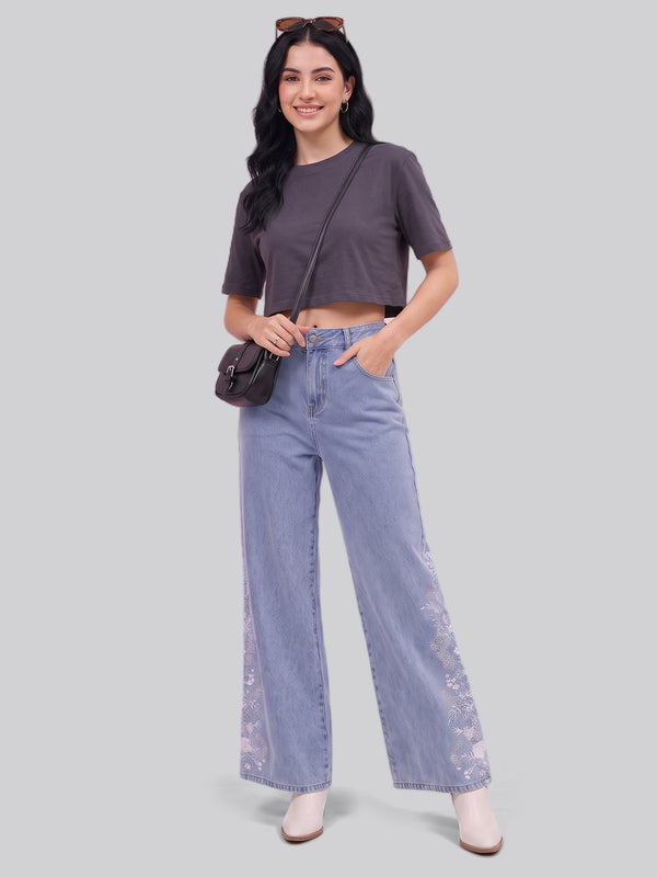 Blush Petal Straight Jeans
