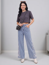 Blush Petal Straight Jeans