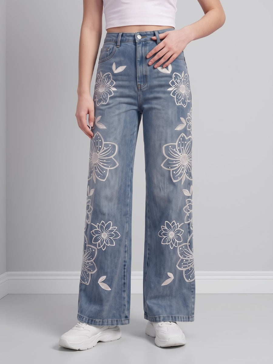 Sakura Sketch Straight Jeans