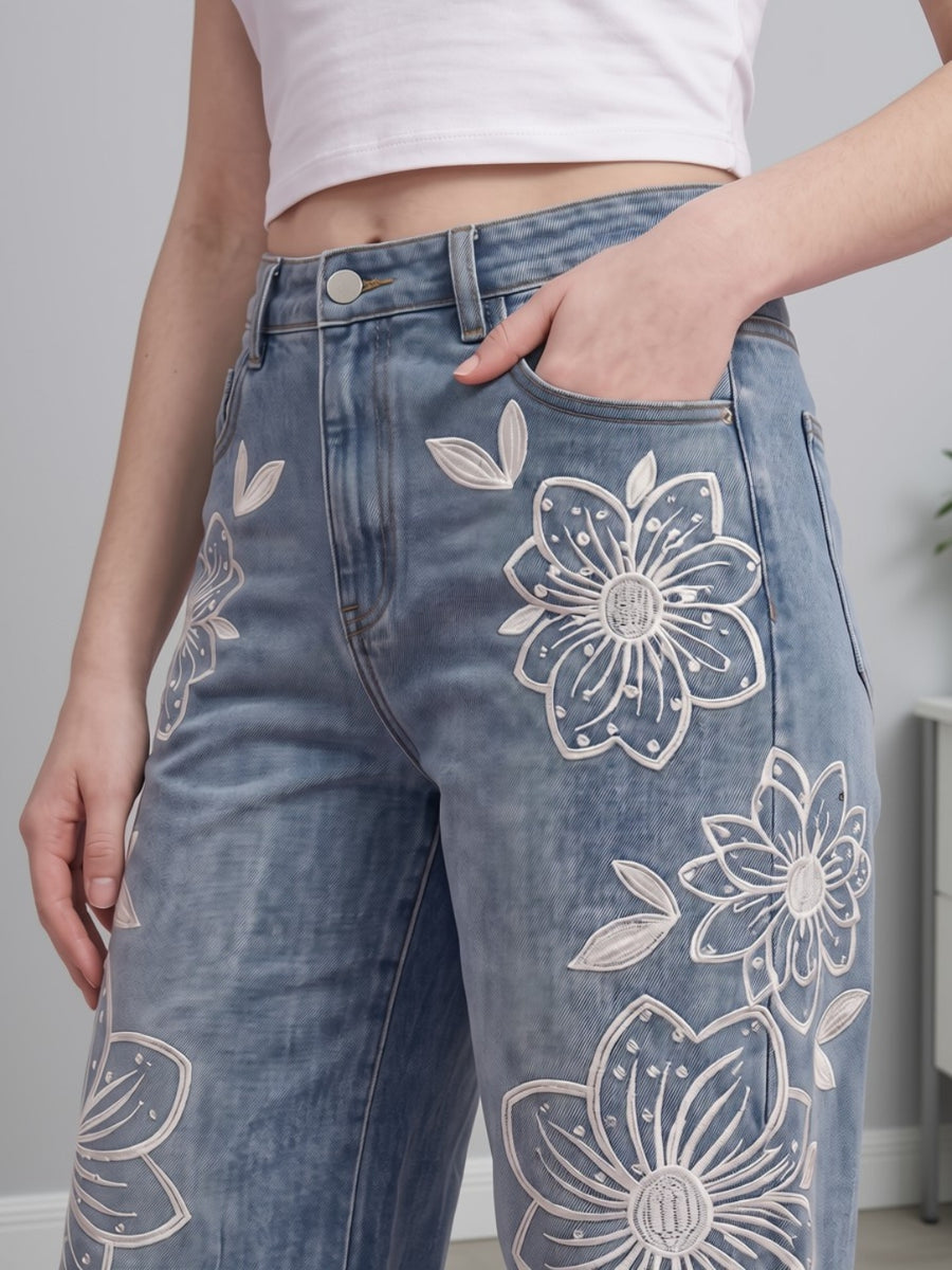 Sakura Sketch Straight Jeans