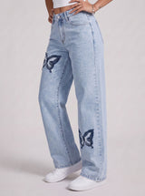 Social Butterfly Straight Jeans