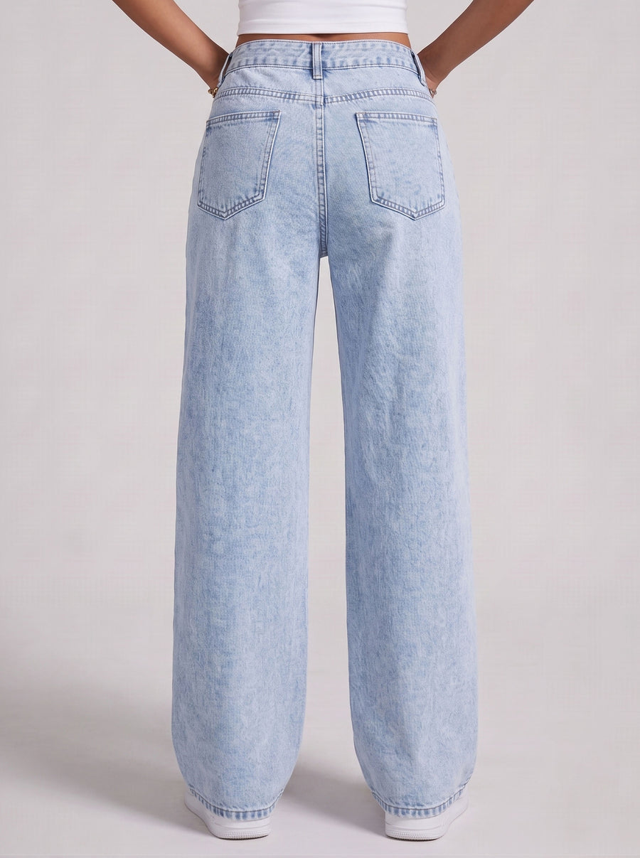 Social Butterfly Straight Jeans
