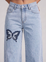 Social Butterfly Straight Jeans