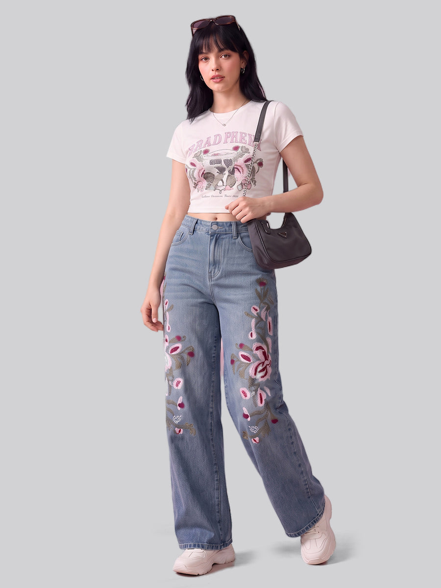 Rose Garden Straight Jeans
