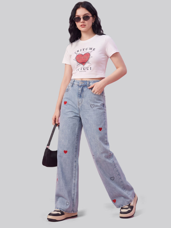 Heart Eyes Straight Jeans