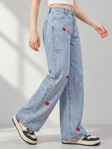 Heart Eyes Straight Jeans