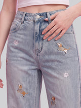 Puppy Love Straight Jeans