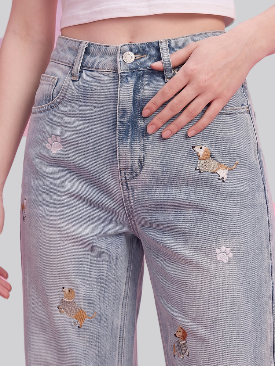 Puppy Love Straight Jeans