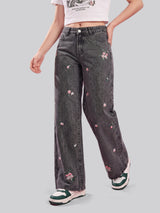 Petite Posy Straight Jeans – Black
