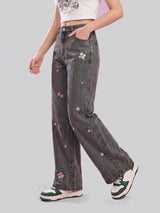 Petite Posy Straight Jeans – Black