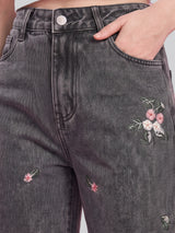 Petite Posy Straight Jeans – Black