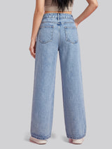 Petite Posy Straight Jeans – Light Blue