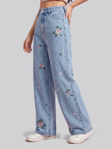 Petite Posy Straight Jeans – Light Blue