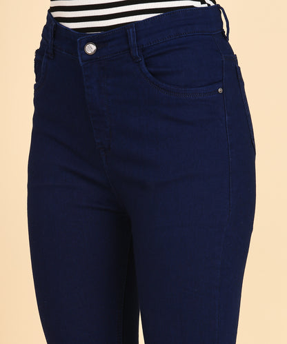 Navy Blue High Rise Slim Fit Skinny Jeans- 5100