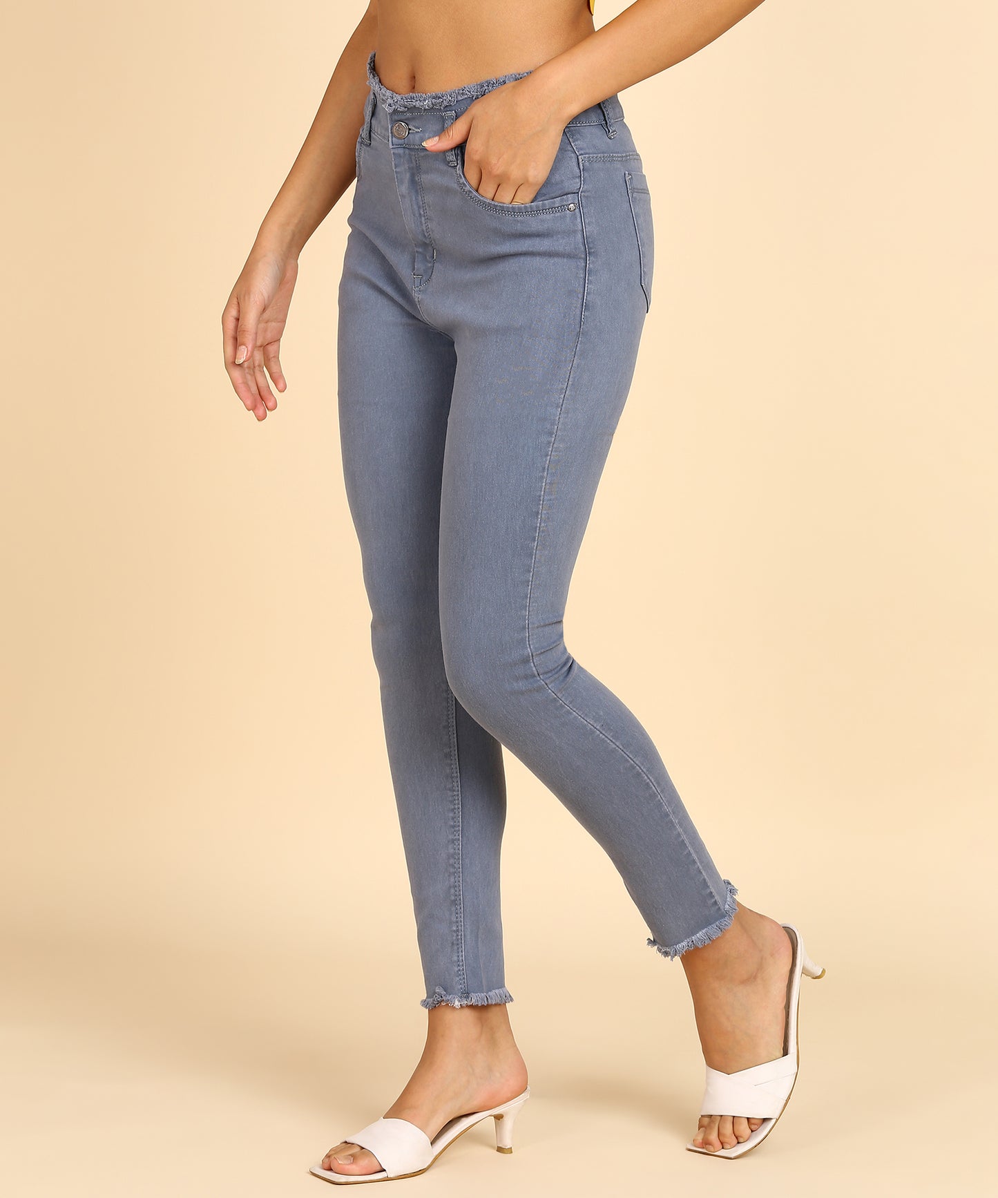 Grey ShapeFit High Rise Denim