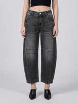 Bend the Rules Barrel Leg Jeans – Black
