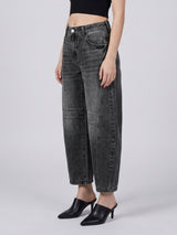 Bend the Rules Barrel Leg Jeans – Black