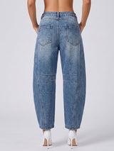 Bend the Rules Barrel Leg Jeans – Blue