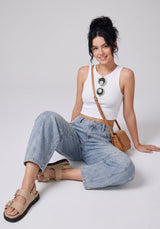 Bend the Rules Barrel Leg Jeans – Light Blue