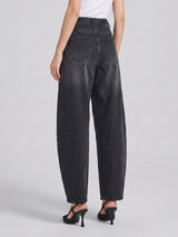 Horseshoe Hype Barrel Leg Jeans – Black
