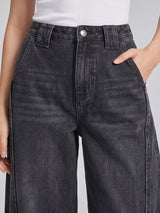 Horseshoe Hype Barrel Leg Jeans – Black