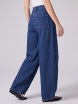 Horseshoe Hype Barrel Leg Jeans – Blue