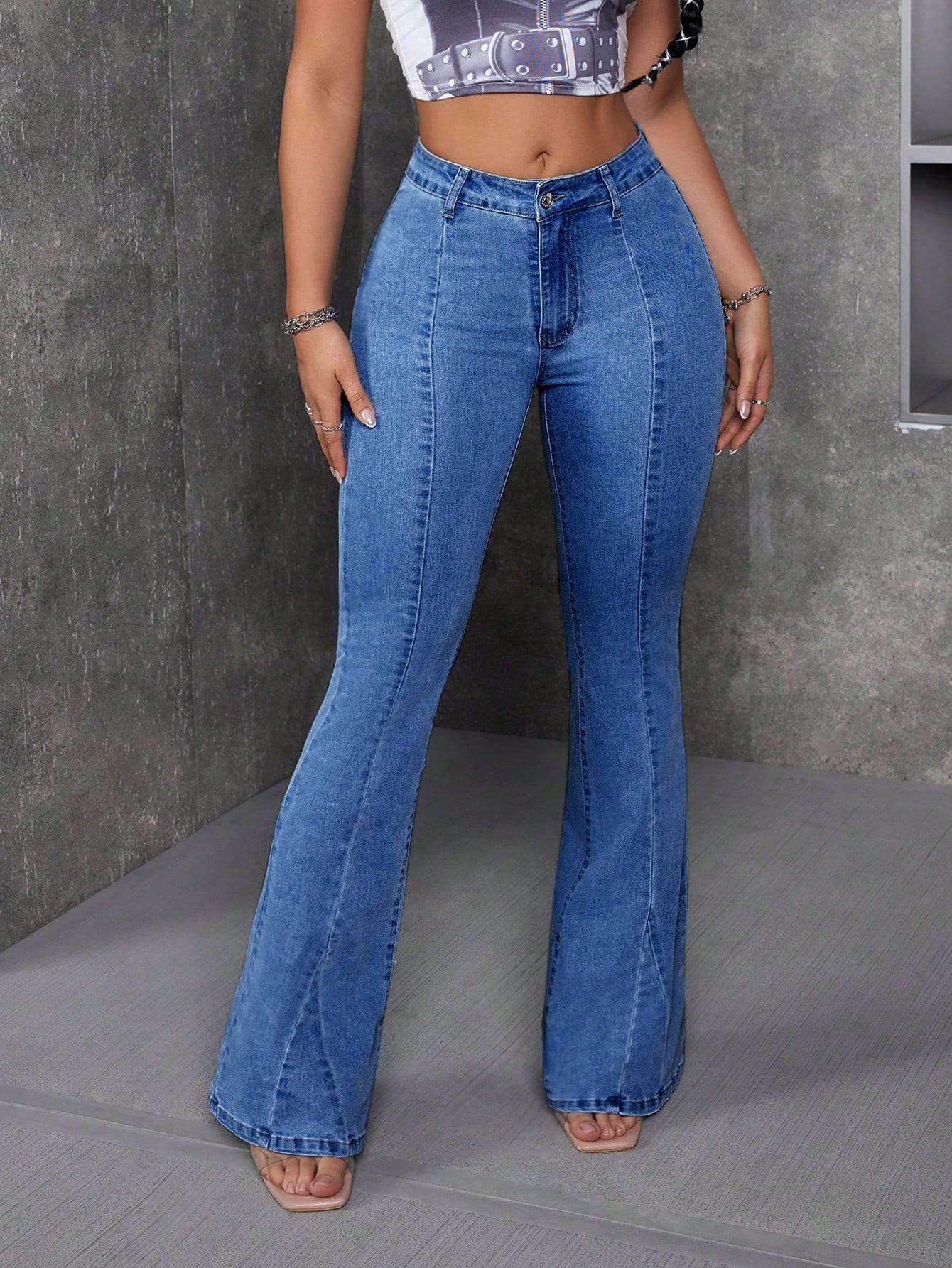 Gen Z Retro Bootcut Jeans - Glossia Fashion